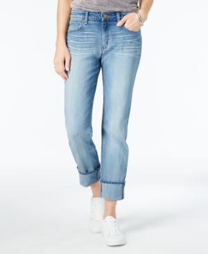 William Rast Cuffed Social Light Wash Straight-leg Jeans