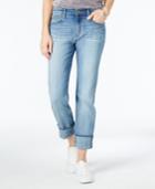William Rast Cuffed Social Light Wash Straight-leg Jeans