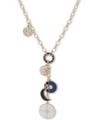 Dkny Gold-tone Multi-charm Lariat Necklace, 28 + 3 Extender, Created For Macy's