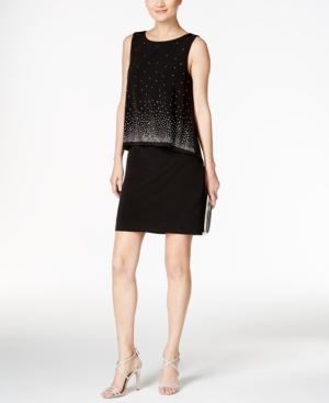 Jessica Howard Embellished Popover Sheath Dress