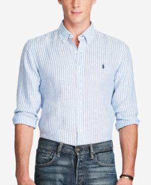 Polo Ralph Lauren Men's Linen Striped Shirt