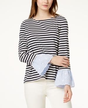 Tommy Hilfiger Striped Contrast Top