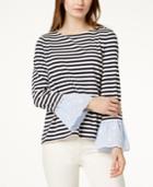 Tommy Hilfiger Striped Contrast Top