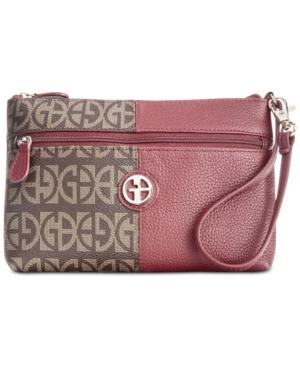 Giani Bernini Block Signature Patchwork Wristlet, Created For Macy's