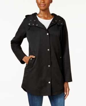 Style & Co Petite Rainy Day Hooded Utility Jacket, Created For Macy's