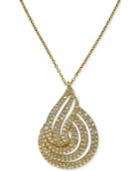 Effy D'oro Diamond Swirl Pendant Necklace (3/4 Ct. T.w.) In 14k Gold