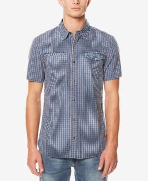 Buffalo David Bitton Men's Saugo - X Grid-pattern Shirt