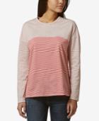 Avec Les Filles Cotton Mixed-stripes T-shirt