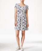 Maison Jules Floral-print Jacquard Fit & Flare Dress, Only At Macy's