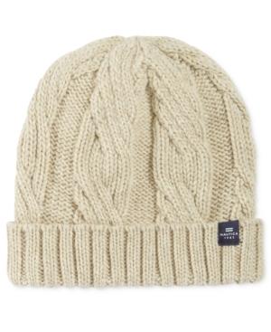 Nautica Men's Cuffed Cable-knit Beanie
