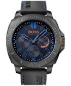 Hugo Boss Men's Sao Paulo Black Silicone Strap Watch 46mm 1513242