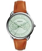 Fossil Women's Tailor Tan Leather Strap Watch 34mm Es3977