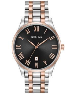 Bulova Men's Two-tone Stainless Steel Bracelet Watch 40mm 98b279