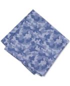 Bar Iii Men's Indigo Camo Print Pocket Square, Only At Macy's