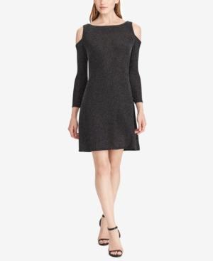 American Living Velvet Cutout-shoulder Dress