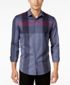 Alfani Men's Slim Fit Long-sleeve Plaid Shirt, Only At Macy's