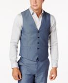Inc International Concepts Men's Classic-fit Blue Suit Vest, Only At Macy's