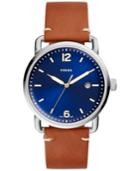 Fossil Men's Commuter Brown Leather Strap Watch 42mm Fs5325