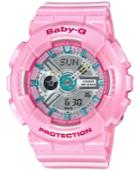 Baby-g Women's Analog-digital Pink Strap Watch 46x43mm Ba110ca-4a