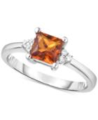 Citrine (3/4 Ct. T.w.) & Diamond Accent Ring (also Available In Amethyst)