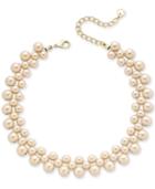 Charter Club Gold-tone Pink Imitation Pearl Choker Necklace, Only At Macy's