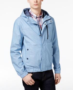 Tommy Hilfiger Men's Waverly Chambray Hooded Jacket