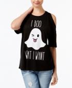 Mighty Fine Juniors' Boo Ghost Graphic Top