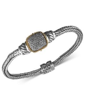 Balissima By Effy Diamond Diamond Rectangle (3/8 Ct. T.w.) In 18k Gold And Sterling Silver