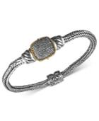 Balissima By Effy Diamond Diamond Rectangle (3/8 Ct. T.w.) In 18k Gold And Sterling Silver