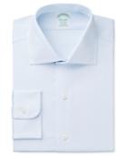 Brooks Brothers Men's Milano Extra-slim Fit Non-iron Diamond Light Blue Solid Dress Shirt