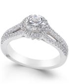 Marchesa Certified Diamond Halo Ring (1 Ct. T.w.) In 18k White Gold