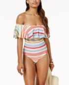 Vince Camuto Cabana Off-the-shoulder One-piece Swimsuit Women's Swimsuit