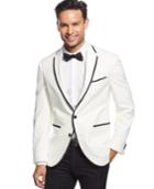 Kenneth Cole New York White Evening Slim-fit Sport Coat