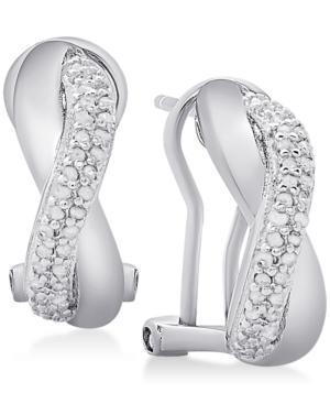 Diamond Twist Hoop Earrings (1/2 Ct. T.w.)