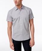 Construct Men's Slim-fit Stretch Circle-print Shirt, Only At Macy's