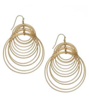 Inc International Concepts Gold-tone Multi-circle Hook Earrings