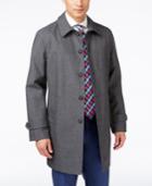 Tommy Hilfiger Men's Finn Grey Sharkskin Raincoat