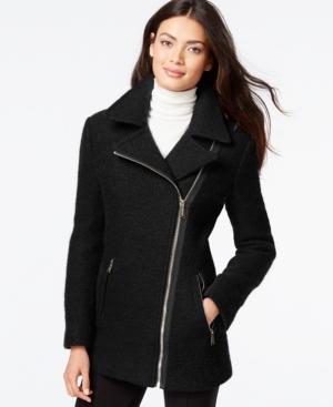 Calvin Klein Asymmetrical-zip Wool Coat