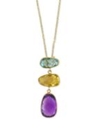 Effy Multi-gemstone (6-1/4 Ct. T.w.) Pendant Necklace In 14k Gold