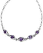 Amethyst Statement Necklace (7-3/8 Ct. T.w.) In Sterling Silver