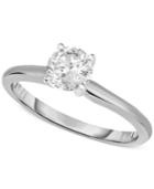 Engagement Ring, Certified Diamond (3/4 Ct. T.w.) And 14k White Or Yellow Gold