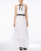 Alice Through The Looking Glass Juniors' Tiered Halter Maxi Dress