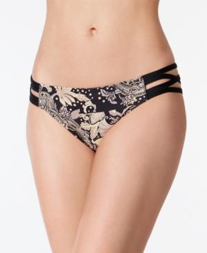 Carmen Marc Valvo Printed Strappy Bikini Bottoms Women's Swimsuit