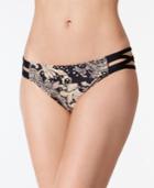 Carmen Marc Valvo Printed Strappy Bikini Bottoms Women's Swimsuit