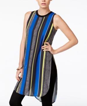 Bar Iii Sleeveless Striped Tunic, Only At Macy's