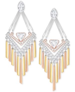 Swarovski Tri-tone Crystal Chandelier Earrings