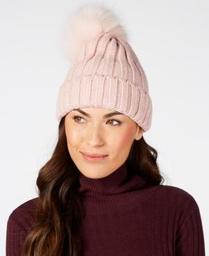 Steve Madden Oversized Pom Pom Knit Beanie