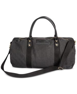 Cathy's Concepts Personalized Black Canvas & Leather Duffle Bag