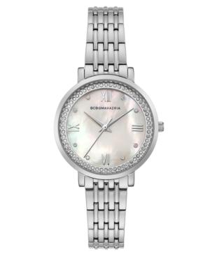 Bcbg Maxazria Ladies Stainless Steel Bracelet Watch With Light Mop Dial, 33mm