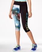 Material Girl Active Juniors' Cropped Graphic Leggings, Only At Macy's